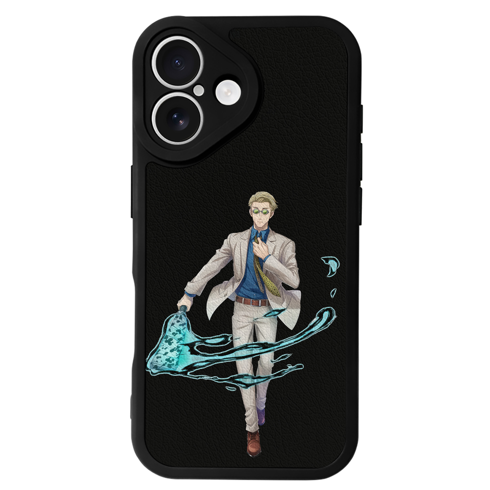 （画像用） 呪術廻戦 Jujutsu Kaisen 【iPhone 16シリーズ対応】シリコンスマホケース（レザー調） 材質：シリコン